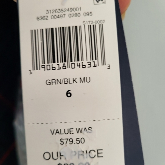 Polo Ralph Lauren Girls Size 6 V Neck Ruffle Sleeveless Dress Green Black Red - Picture 7 of 7